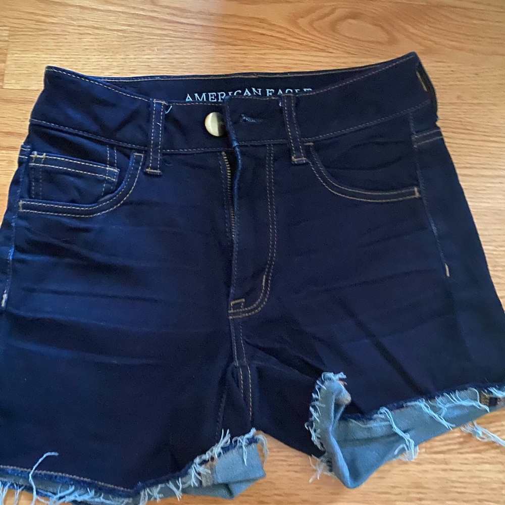 American Eagle high rise jean shorts
